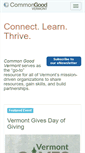 Mobile Screenshot of commongoodvt.org